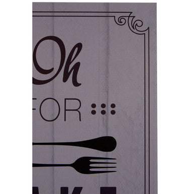 Oh for Fork Sake Wall Plaque