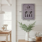 Oh for Fork Sake Wall Plaque