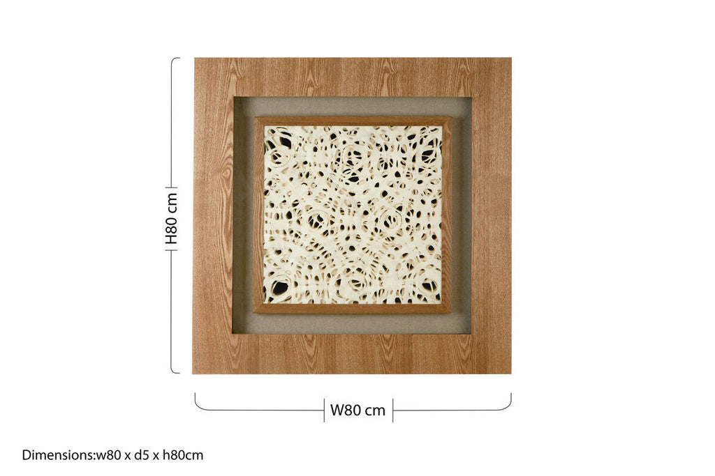 Framed Lattice Design Wall Art