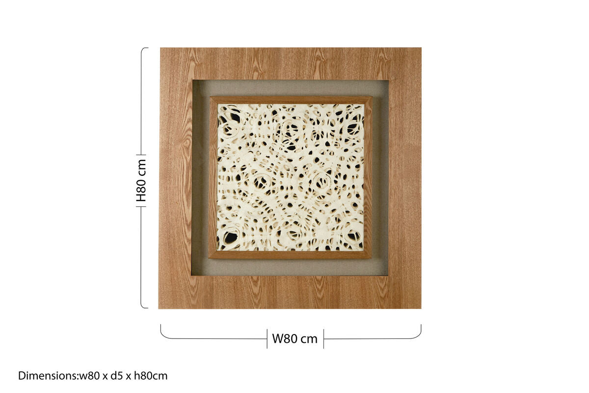 Framed Lattice Design Wall Art