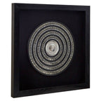 Framed Silver Disc Wall Art