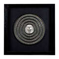 Framed Silver Disc Wall Art