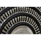 Framed Silver Disc Wall Art