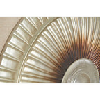 Framed Silver Round Carving Wall Art