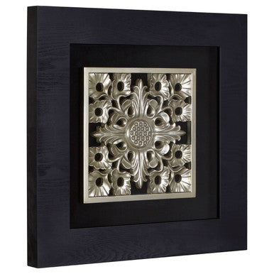 Framed Filigree Carving Wall Art