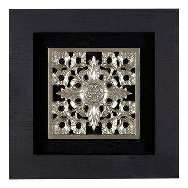 Framed Filigree Carving Wall Art