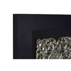 Framed Silver MDF Filigree Carving Wall Art