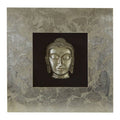 Framed Silver Buddha Wall Art