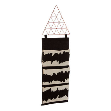 Black Wall Hanging Pocket Organiser