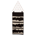 Black Wall Hanging Pocket Organiser