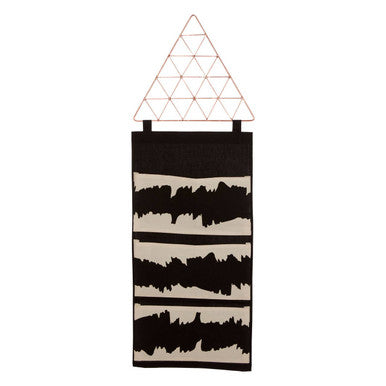 Black Wall Hanging Pocket Organiser
