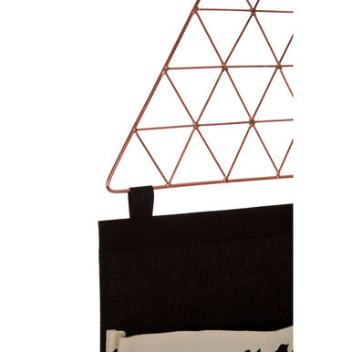 Black Wall Hanging Pocket Organiser