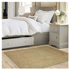 Fiji Latte Beige Washable Solid Shaggy Rug