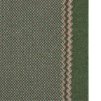 Washable Designer Bordered Green Rug