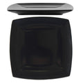 Classic Black Square Melamine Plate 150mm / 6in - Pack Of 12