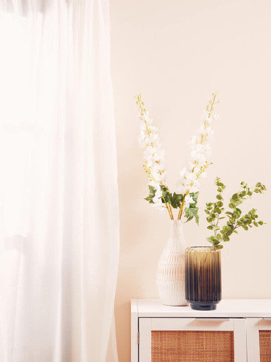 Tall White Delphinium Flower Stem