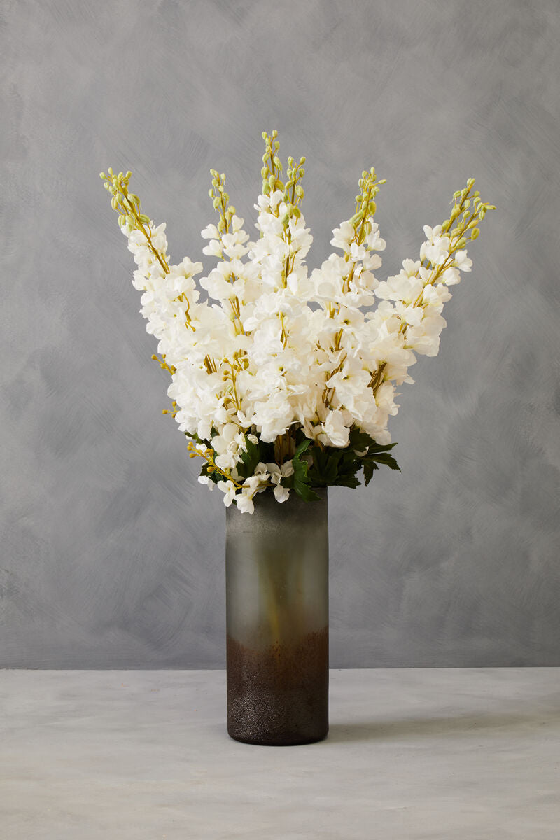 Tall White Delphinium Flower Stem