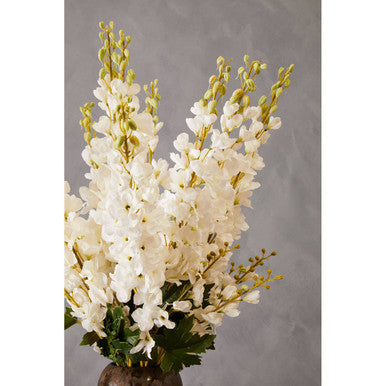 Tall White Delphinium Flower Stem