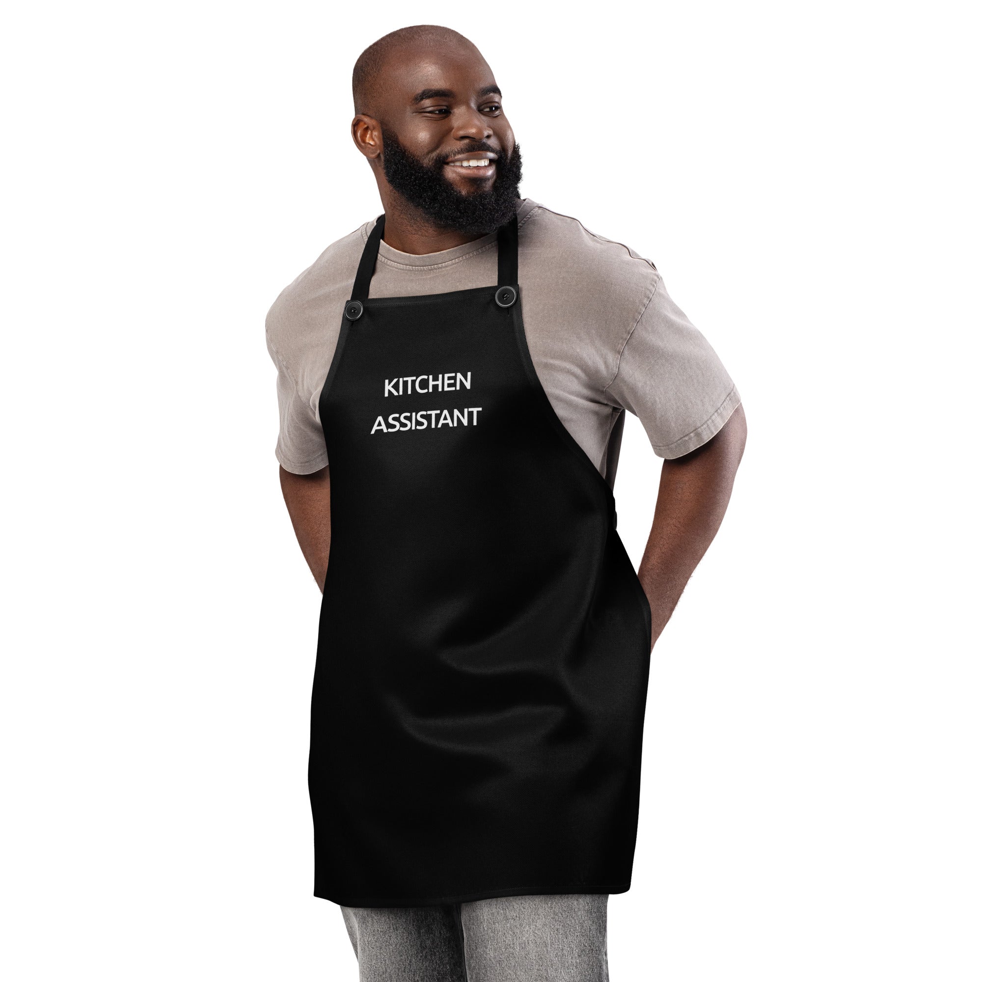 Kitchen Assistant Black Apron