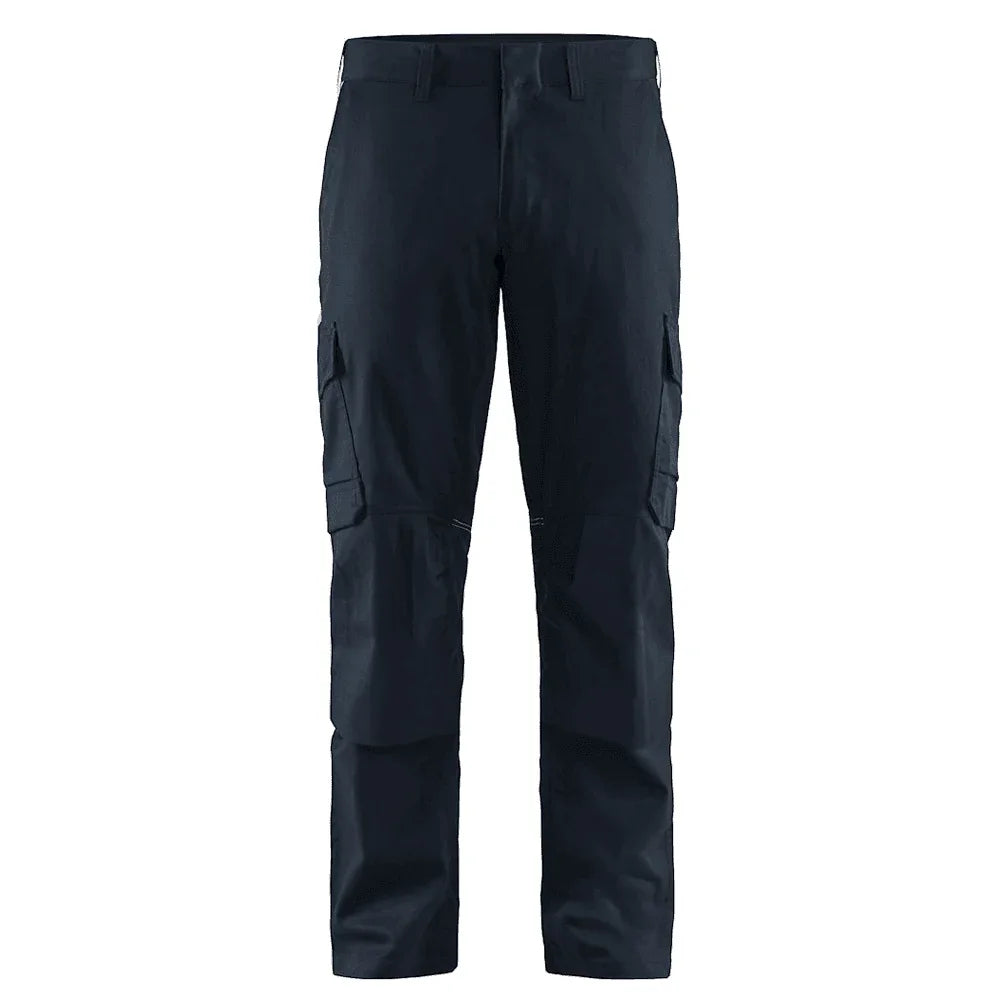 Blaklader 1448 Industry Stretch Kneepad Trousers Dark Navy/Black