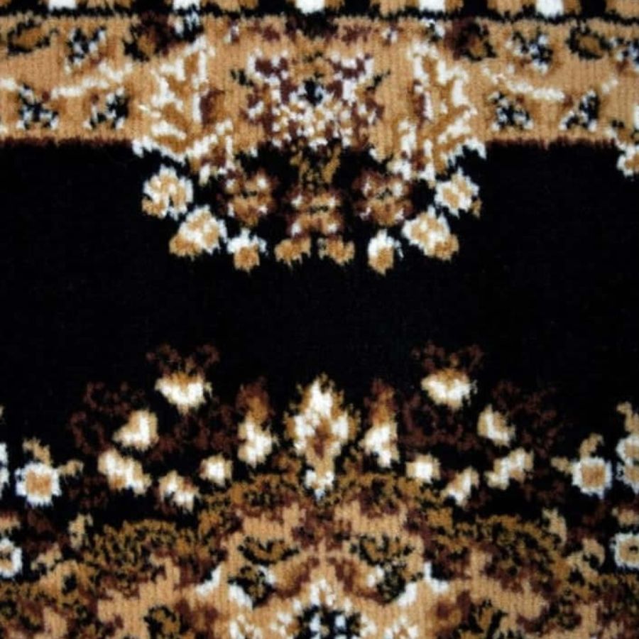Maestro Traditional Black Rug