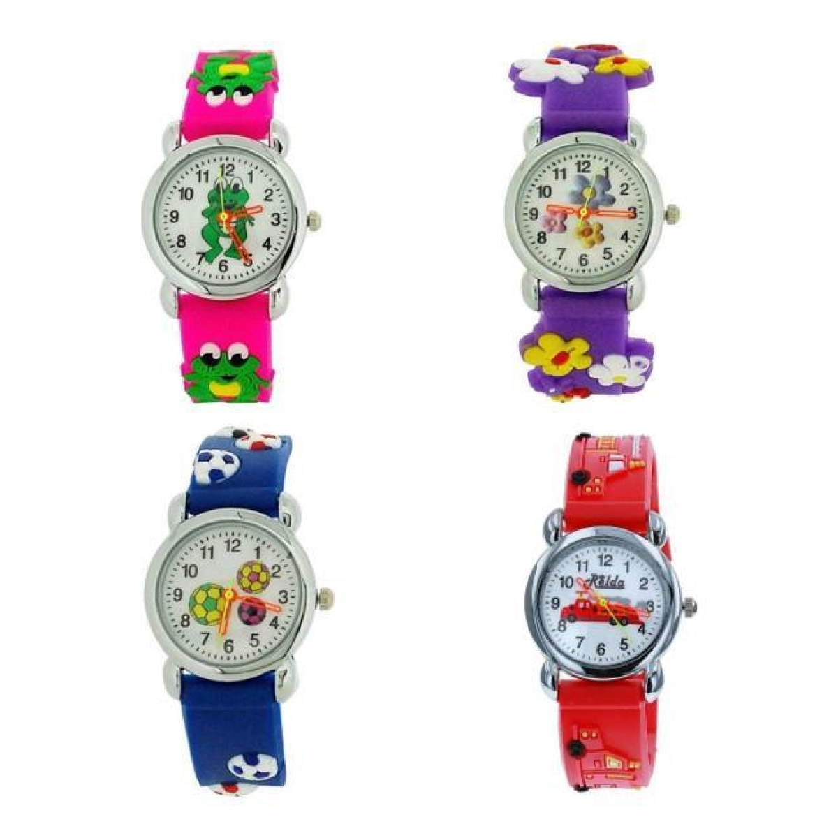 Children's Analogue Watch - Assorted Silicone and Velcro Straps