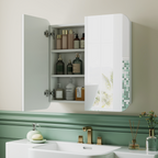 Arched Bathroom Mirror Cabinet, Wall Mounted