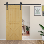 Sliding Wood Barn Door Track System Kit Hardware Set Stainless Steel