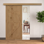 Sliding Barn Door Closet Hardware Track Kit for Slingle Door 6.5FT/2000mm