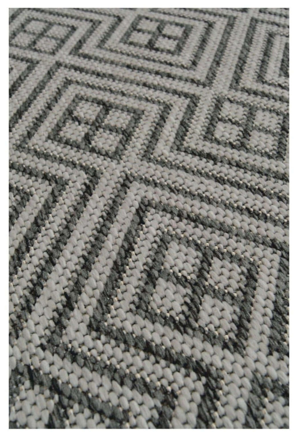 County Geo Grey Indoor/Outdoor Rug