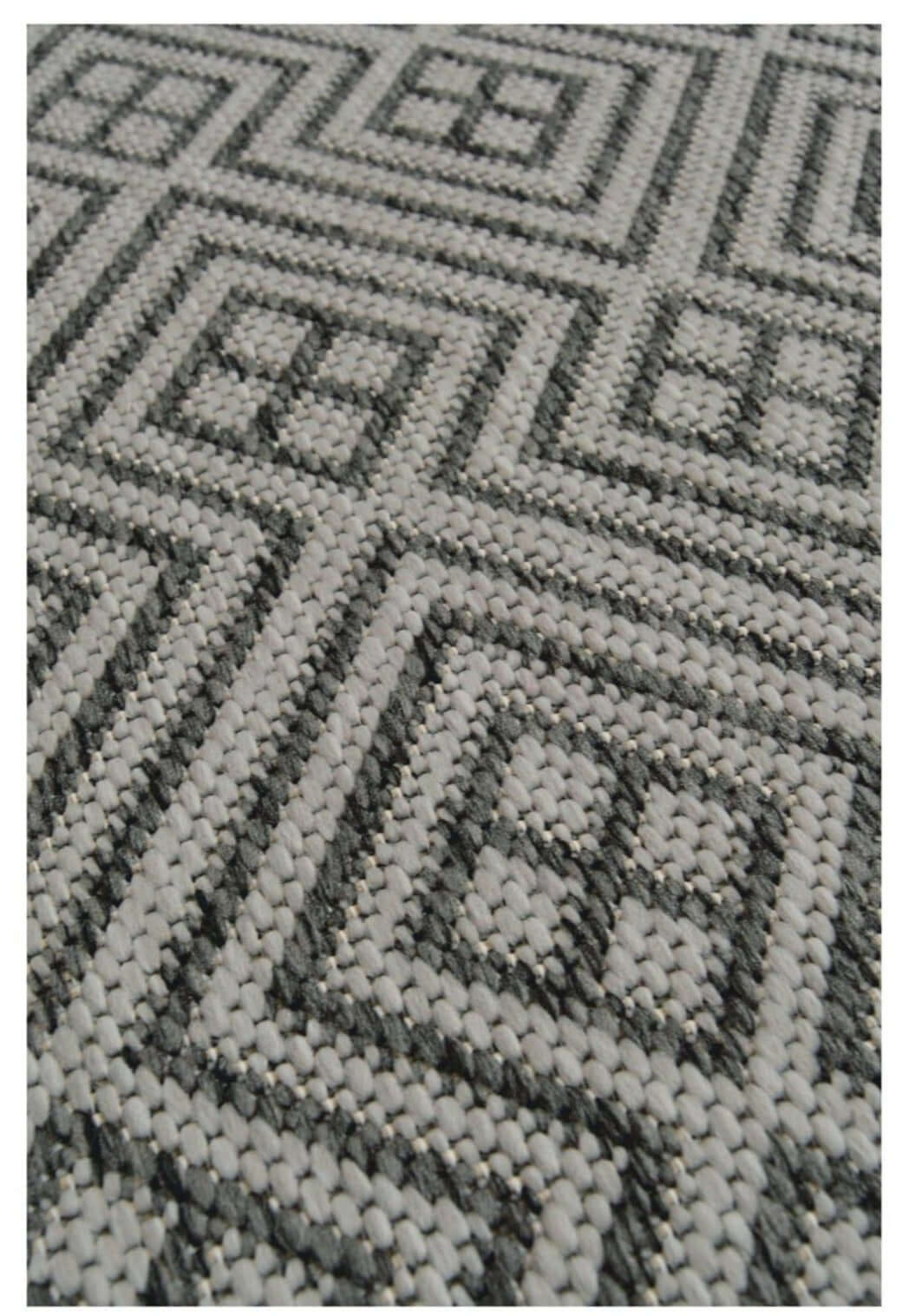 County Geo Grey Indoor/Outdoor Rug