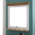 Mirror Frame with Shelf in Solid Mango Wood