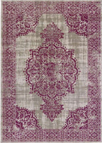Saville Grey/Raspberry Vintage Rug