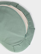 Yoga Studio GOTS Organic Cotton Crescent Lotus Zafu Buckwheat Cushion