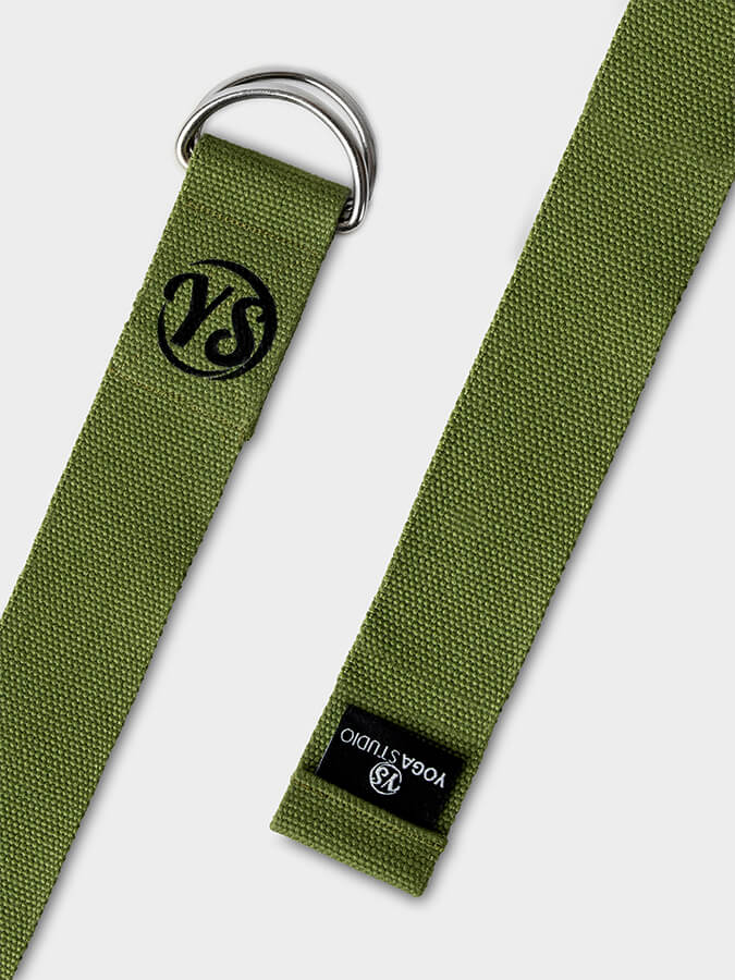 GOTS Organic Cotton D-Ring 2.5m Yoga Belt Strap