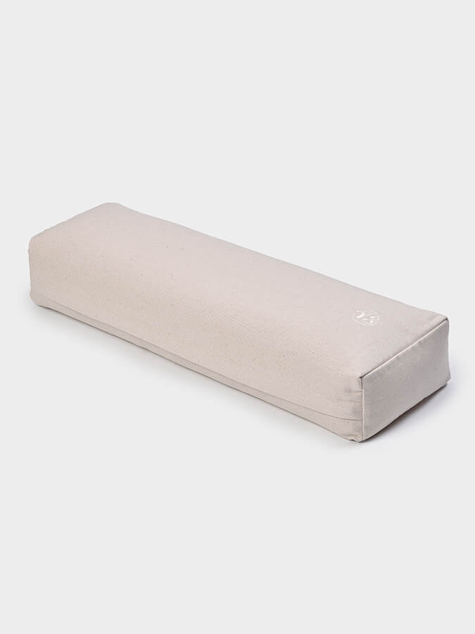 Yoga Studio Small Buckwheat Rectangular Bolster Ecru