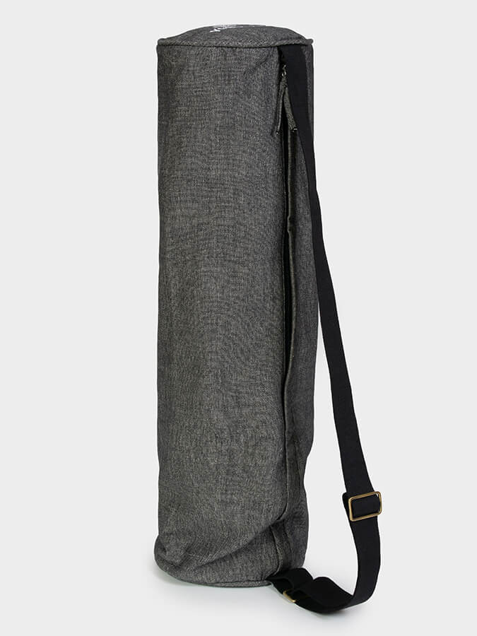 Yoga Studio Organic Cotton Two Toned Yoga Mat Bag Black