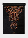 Designed Reversible Sticky Yoga Mat 6mm Rose Gold Hamsa