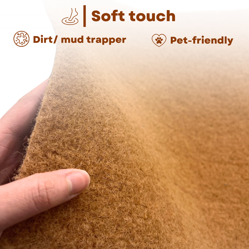 Non-Shed Synthetic Coir Large Rug