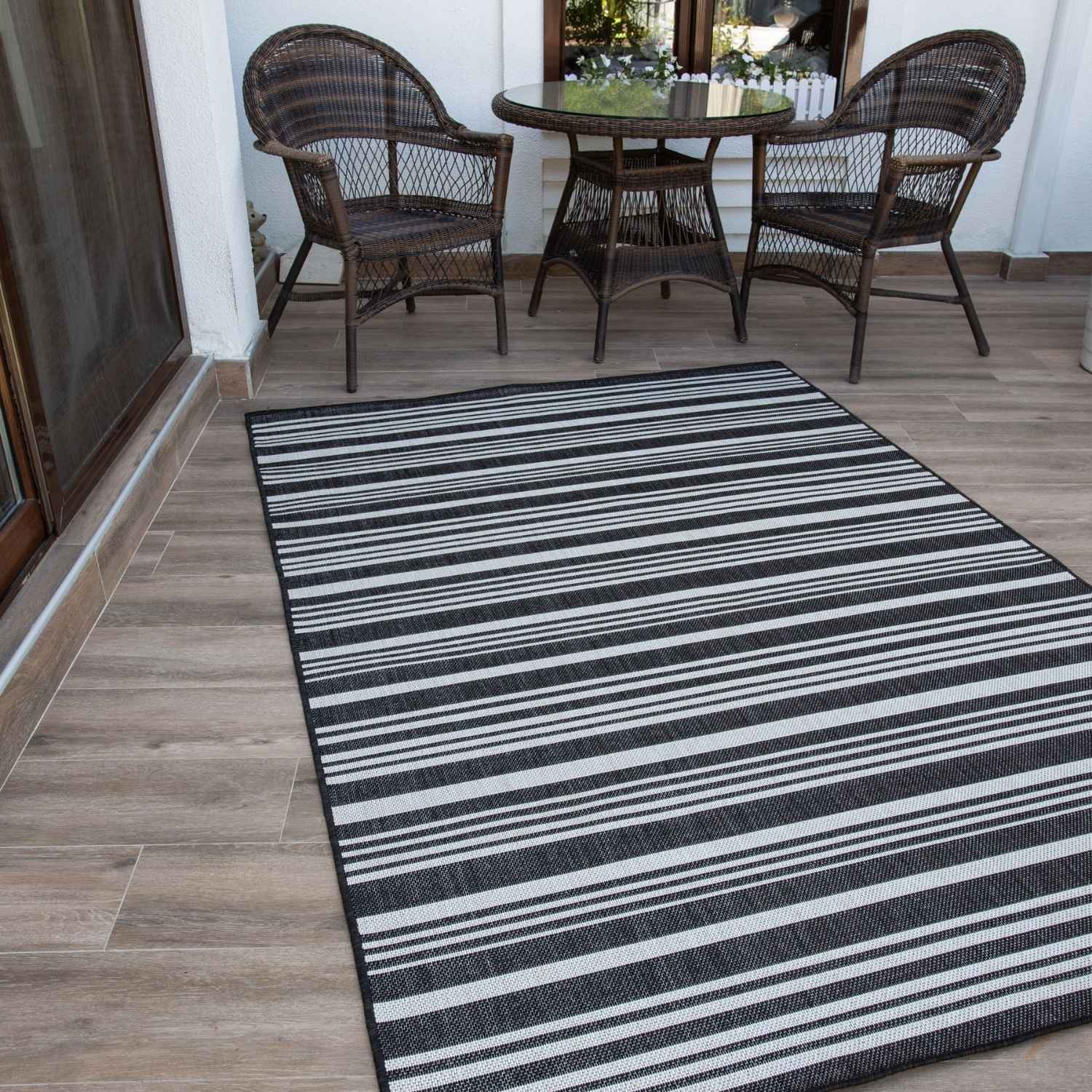 Ecology Outdoor Rug Black