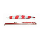 1.7m Garden Parasol Outdoor Tilt Umbrella Canopy - Red and White