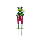 Novelty Metal Frog Stake Garden Ornament