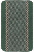 Washable Designer Bordered Green Rug