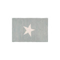 Grey and White Star Rug
