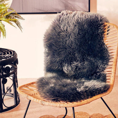 Sheepskin Gunmetal Rug