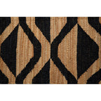 Small Black Wave Pattern Rug