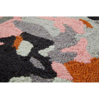 Round Hand-Tufted Abstract Rug