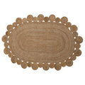Oval Woven Jute Rug