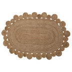 Oval Woven Jute Rug
