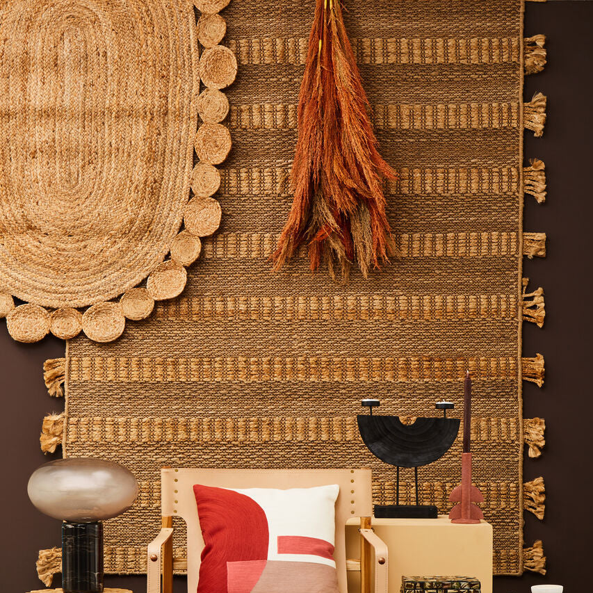 Oval Woven Jute Rug